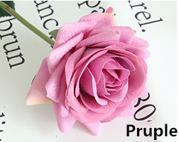 12cm Roses Flowers with Stem Latex Faux Real Touch Latex Rose Flower for Home Decor