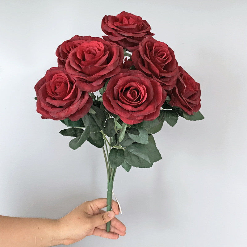 Faux Roses Flower bunch Wedding Home Decorations Artificial Rose Flower Bouquet