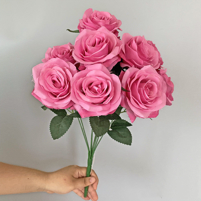 Faux Roses Flower bunch Wedding Home Decorations Artificial Rose Flower Bouquet