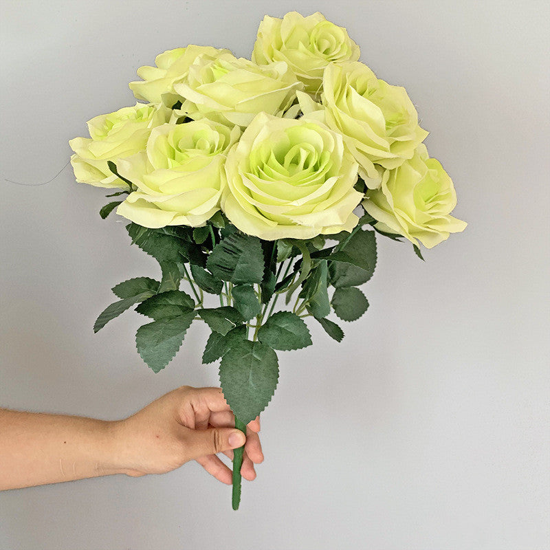Faux Roses Flower bunch Wedding Home Decorations Artificial Rose Flower Bouquet