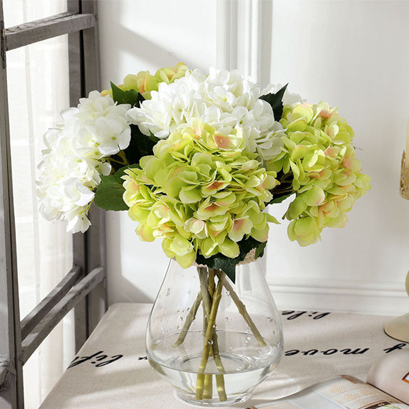 Realistic Real touch Hydrangea Decorative Real Touch Latex Silk Artificial Flowers