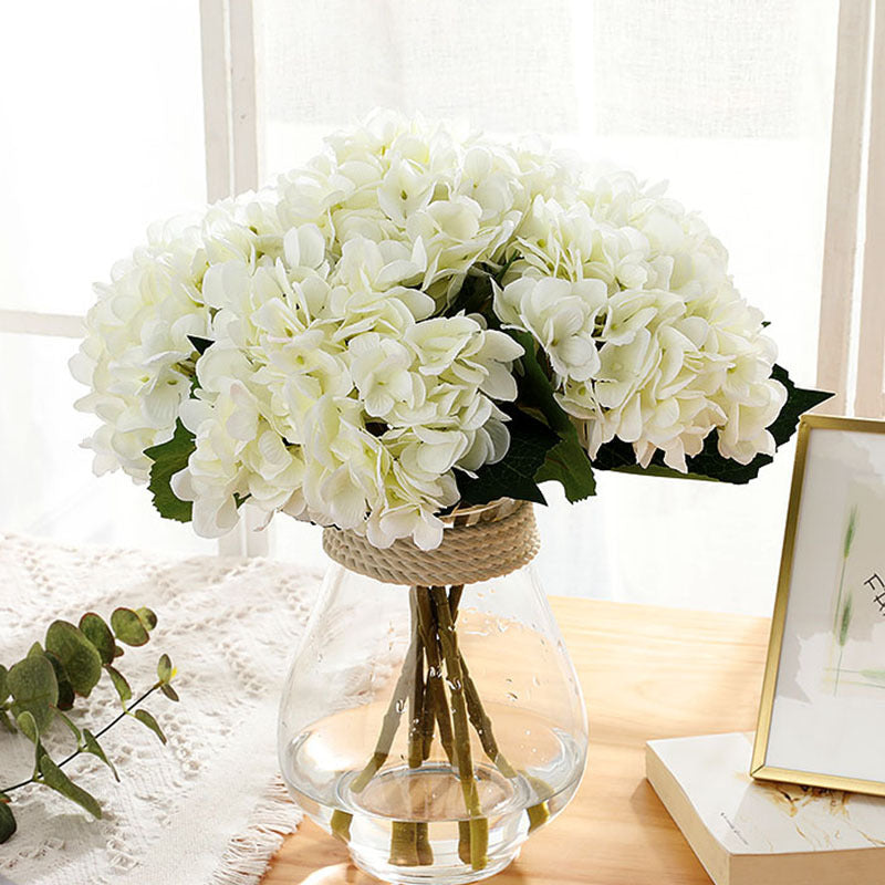 Realistic Real touch Hydrangea Decorative Real Touch Latex Silk Artificial Flowers
