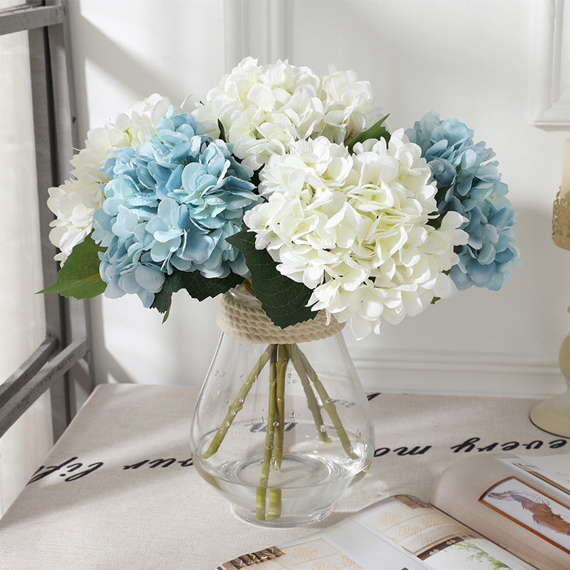 Realistic Real touch Hydrangea Decorative Real Touch Latex Silk Artificial Flowers