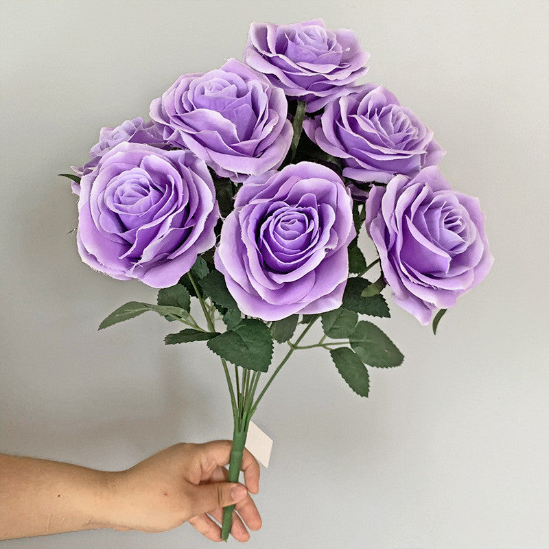 Faux Roses Flower bunch Wedding Home Decorations Artificial Rose Flower Bouquet