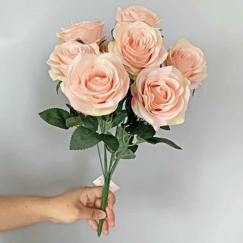 Faux Roses Flower bunch Wedding Home Decorations Artificial Rose Flower Bouquet